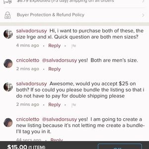 2 Vespa sweatshirts for salvadorsusy